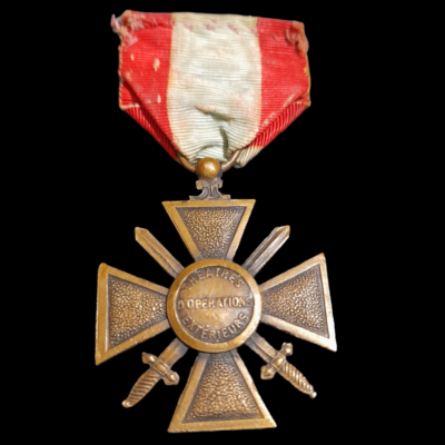 TOE – WW2 France – Croix De Guerre -Théâtres D’Operations Extérieurs for a General