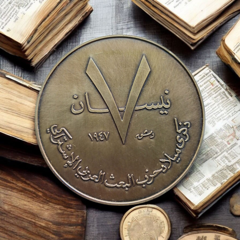 Palestine – Syria Baath party Birthday Commemorative Medal