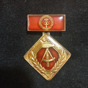 GDR Medal in its box -East Germany 1970's