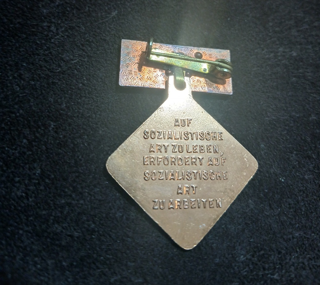 GDR Medal in its box -East Germany 1970’s